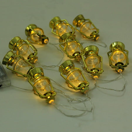 10 LED Ramadan and Eid LED String Fairy Light Islamic Party Decor Lantern Castle